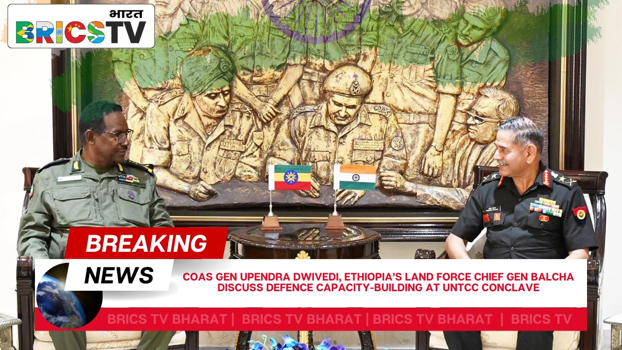 COAS Gen Upendra Dwivedi, Ethiopia’s Land Force Chief Gen Balcha Discuss Defence Capacity-Building at UNTCC Conclave